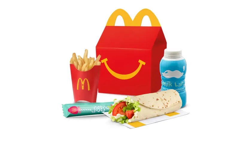 Lettuce and Tomato Snack Wrap Happy Meal